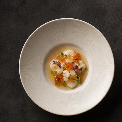 Plato creativo de pescado